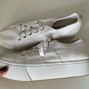 Steve Madden Platform White Sneakers